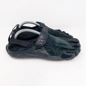 Vibram KSO Trek Mens M248 Black Leather Fivefingers Size US 9.5 EUR 43